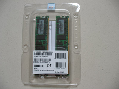 1GB ECC DDR2 PC3200 (2x512M) REG400